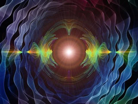 Magic of Radial Oscillation Illustrazione stock