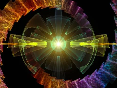 Magic of Radial Oscillation Illustrazione stock