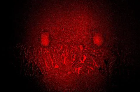 Magic red 3d ball in space 4 Stock Illustration