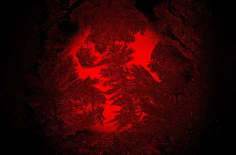 Magic red 3d ball in space 21 Stock Illustration