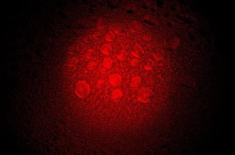 Magic red 3d ball in space 9 Stock Illustration