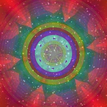 Magic ring generated texture Stock Illustration