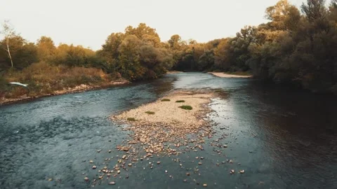 Magic river landscape Stock Footage 143024675
