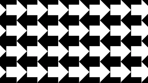 Magic Rotating Arrow illusion loop (4K) Stock Footage 91768977