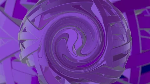 Magic Rotating Glowing Sphere 02. Video stock 296365107