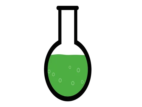 Magic science potion graphic bubbles green Video stock 80359254