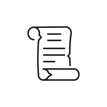 Magic Scroll Icon Stock Illustration