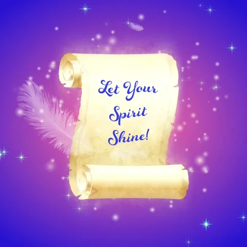 Magic scroll - spiritual - magic Stock Footage 255005707