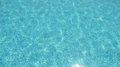 Magic sea bottom with swinging light blue waves swaying in a psychedelic way Stock-Footage 140895744