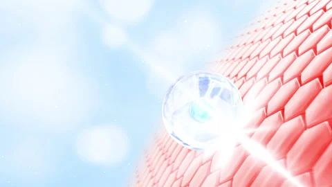  Magic Serum Drop through the layer Skin and reduce up saggy skin of the skin  Stock Footage 187679405