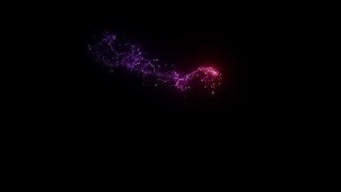 Magic Shape Colorful Dust particles Video stock 240709610