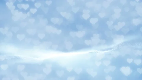 Magic shiny hearts on abstract space background Stock Footage 146924229
