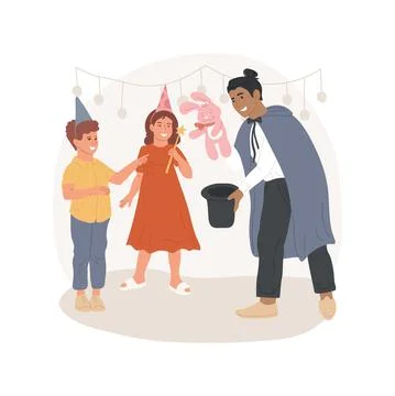 Magic show isolated cartoon vector illustration Stock Illustration