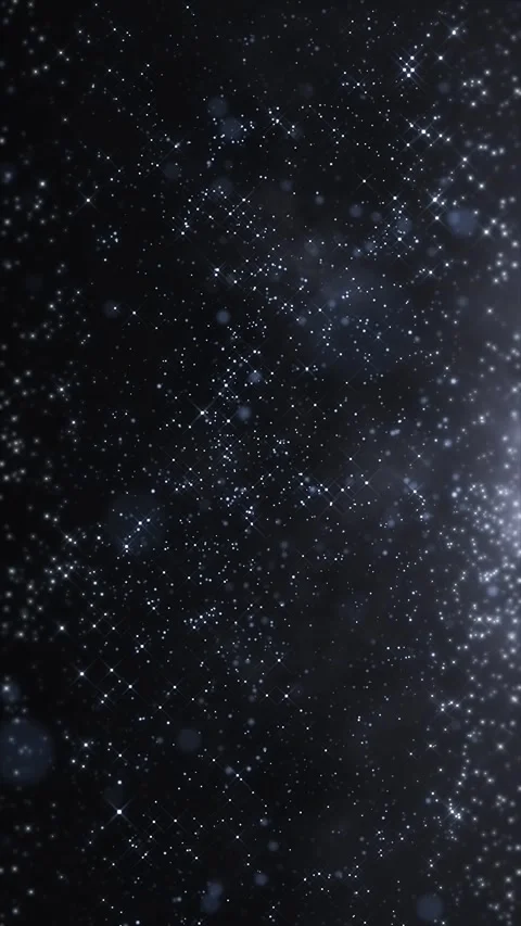 Magic Silver Glitter and Sparkle Particles Vertical Loop Background Stock Footage 338303653