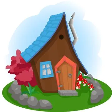 The Magic small house Stock Illustration