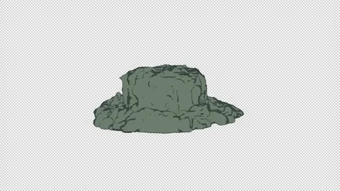 Magic Smoke 2D Animation with Alpha Channel Stock Footage 219106949