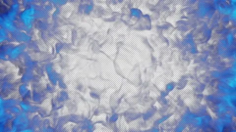 Magic smoke shockwave blowing transition reveal overlay on alpha background Vidéo 237659684