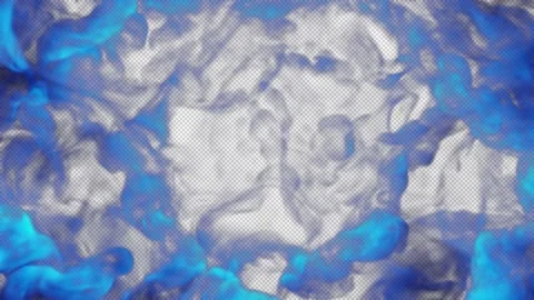 Magic smoke shockwave blowing transition reveal overlay on alpha background Stock Footage 237660015