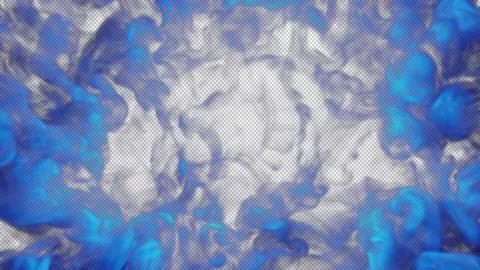 Magic smoke shockwave blowing transition reveal overlay on alpha background Stock Footage 237660148