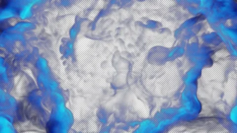 Magic smoke shockwave blowing transition reveal overlay on alpha background Stock Footage 237660289