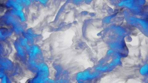 Magic smoke shockwave blowing transition reveal overlay on alpha background Stock Footage 237660640