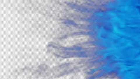 Magic smoke shockwave blowing transition reveal overlay on alpha background Stock Footage 237668249