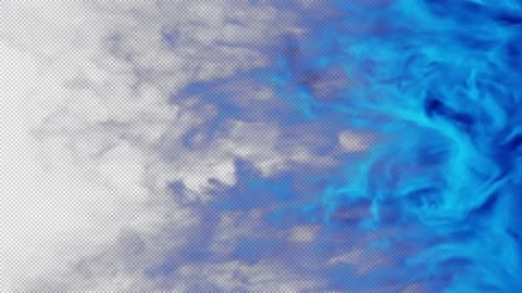 Magic smoke shockwave blowing transition reveal overlay on alpha background Stock Footage 237668281