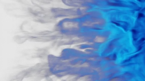 Magic smoke shockwave blowing transition reveal overlay on alpha background Stock Footage 237668291