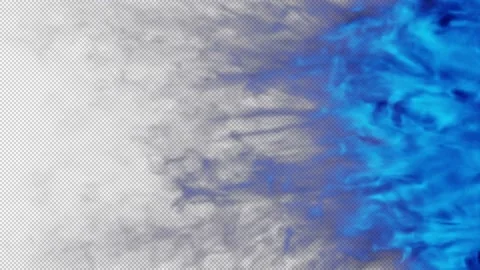 Magic smoke shockwave blowing transition reveal overlay on alpha background Stock Footage 237668321