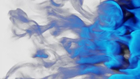 Magic smoke shockwave blowing transition reveal overlay on alpha background Stock Footage 237668325