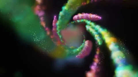 Magic Smoke Spiral Stock-Footage 79842542