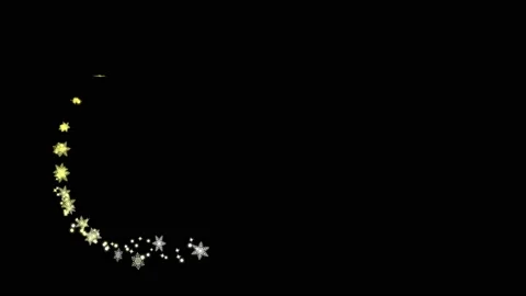 Magic snow flakes motion graphics with night background Stock Footage 133220737