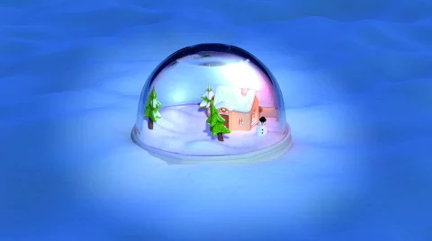Magic snow-globe Stock Footage 351816