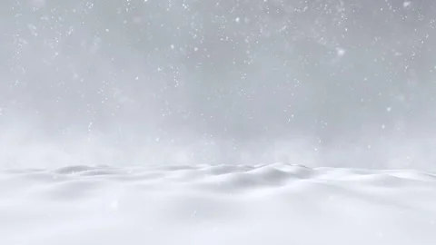 Magic snow landscape with loop realistic snowfall Stock-Footage 324527162