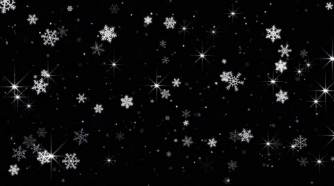 Magic snowfall seamless loop 4k (4096x2304) Stock Footage 55004799