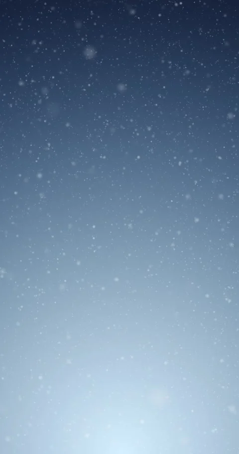 Magic snowfall snowflakes on bright blue sky vertical background Stock Footage 346630565