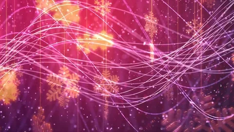 Magic Snowflakes background Stock Footage 97141959