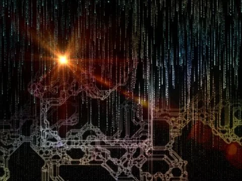 Magic of Space Division Illustrazione stock