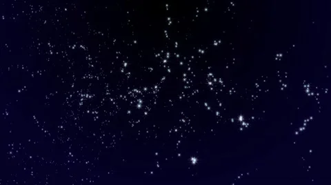 Magic space luminescence of particles Stock Footage 8555726