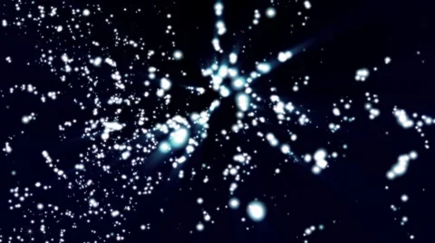 Magic space luminescence of particles Stock Footage 8555791