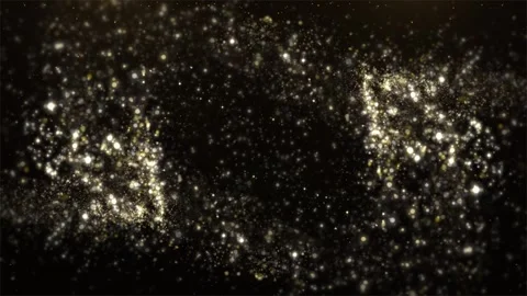 Magic sparkle particle glitters trail loop Animation with Alpha Channel Stock Footage 282185077