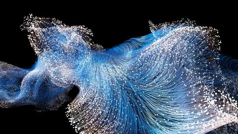 Magic sparkle wave Stock Illustration
