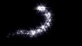 Magic sparkles fairy dust wand particle trail silver HD Footage