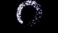 Magic sparkles fairy dust wand particle trail silver transition HD Footage