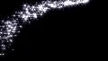 Magic sparkles fairy dust wand particle trail gold silver transition l-r HD Footage