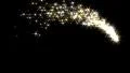 Magic sparkles fairy dust wand particle trail gold silver arc transition HD Footage