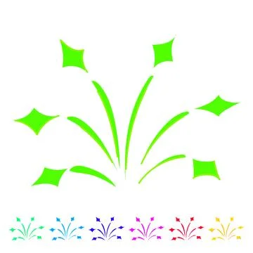Magic sparkles vector cartoon graphic Stock Illustration