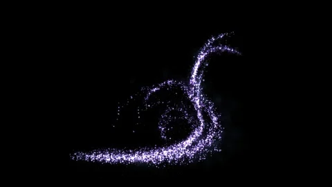 Magic sparkling particle elements Stock-Footage 121053101