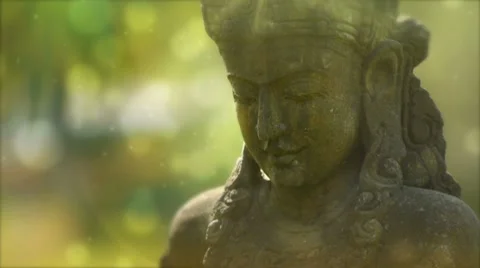 Magic sparks on the goddness front chakra. Stock Footage 8761464