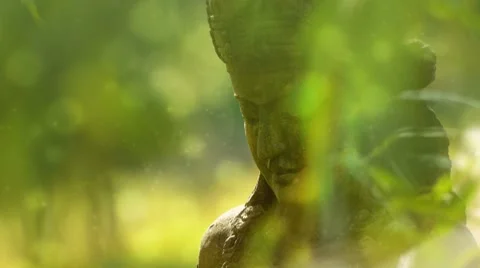 Magic sparks on the godness front chakra. Stock Footage 8761532